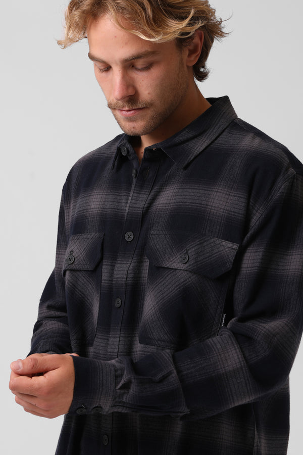 Plaid L/S Shirt - Charcoal Plaid