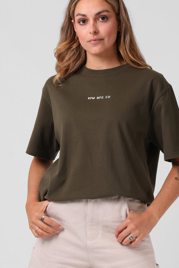 OS Sanded Tee - Dark Olive