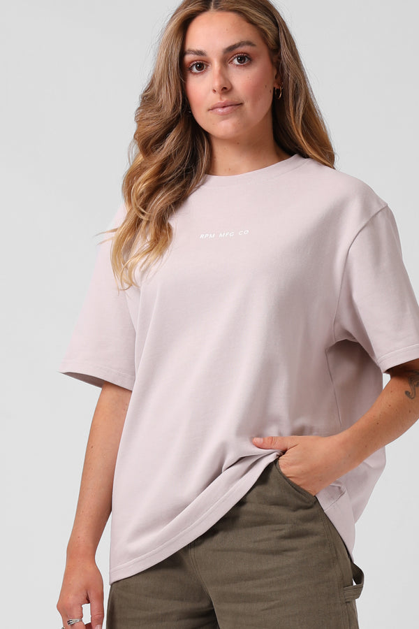 OS Sanded Tee - Light Dusty Pink