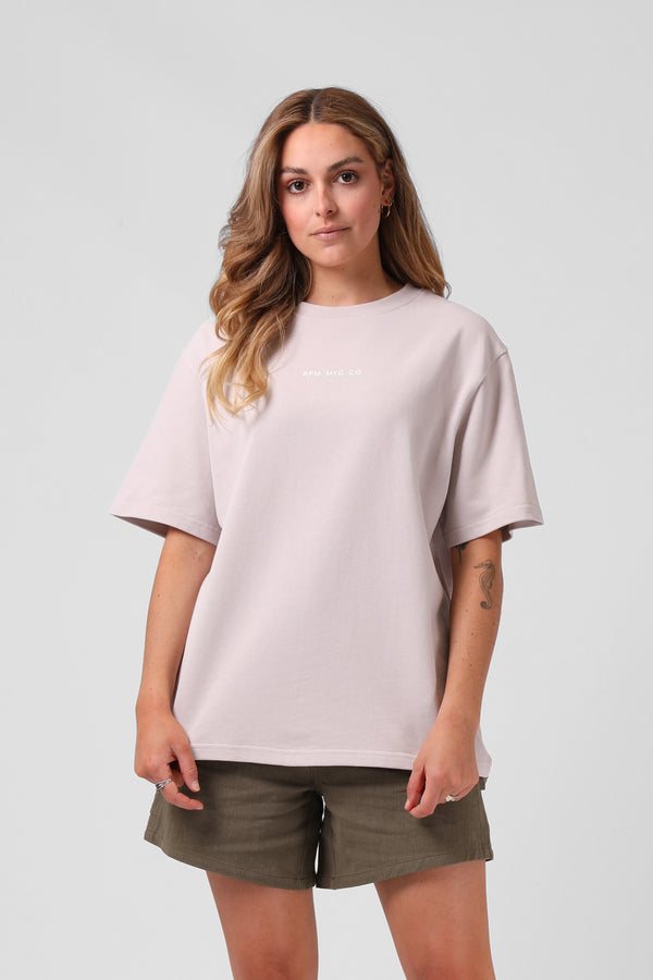 OS Sanded Tee - Light Dusty Pink