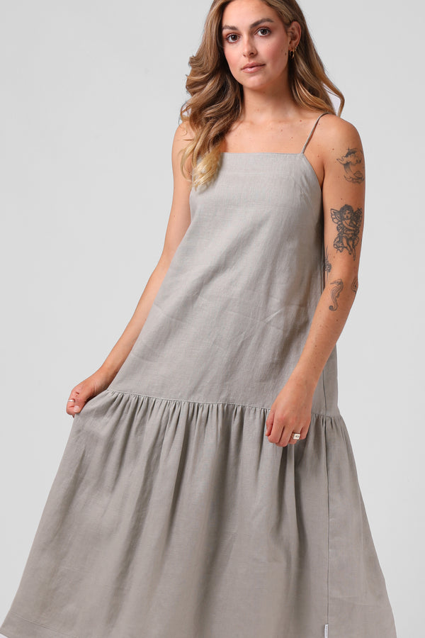 Antoinette Dress - Sage Grey