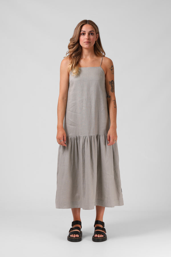 Antoinette Dress - Sage Grey