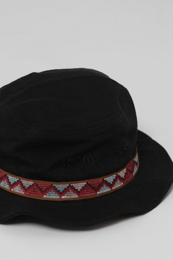 Outdoor Hemp Bucket Hat - Black