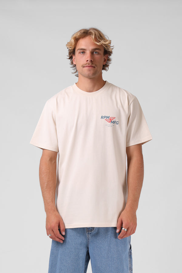 Fast Lane Tee - Vintage Cream