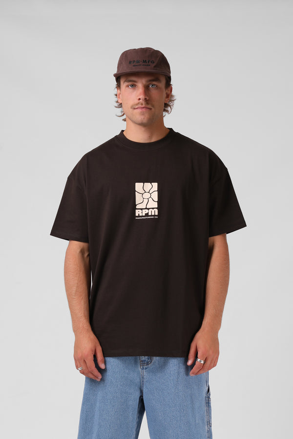 Flower OS Tee - Espresso