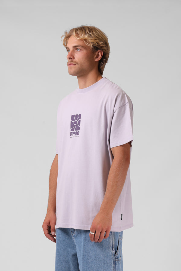 Flower OS Tee - Faded Lilac