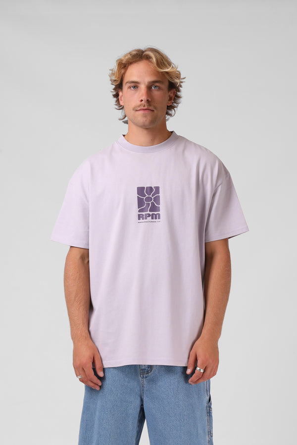 Flower OS Tee - Faded Lilac