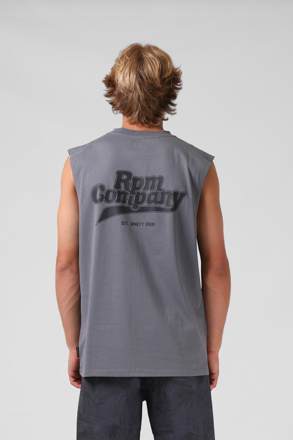 Company Muscle Tee - Steel Grey