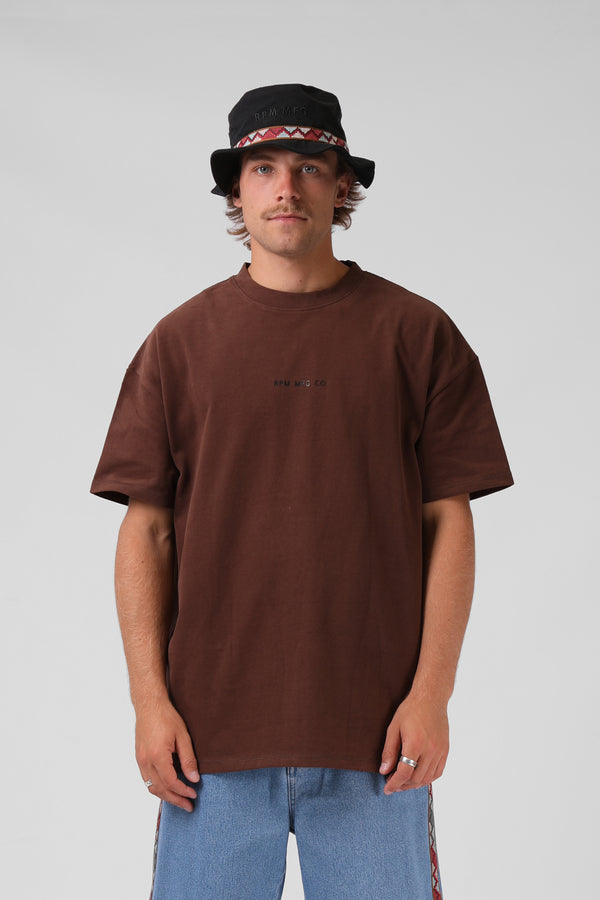 Sanded OS Tee - Chocolate