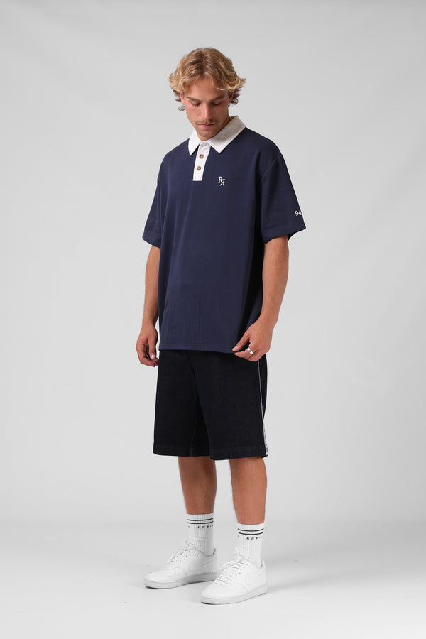 Pro Polo - Navy/White Marl