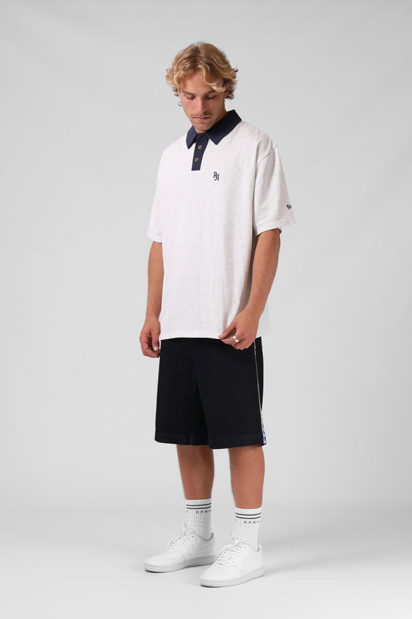 Pro Polo - White Marl/Navy