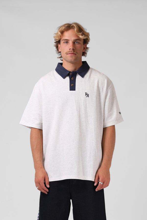 Pro Polo - White Marl/Navy