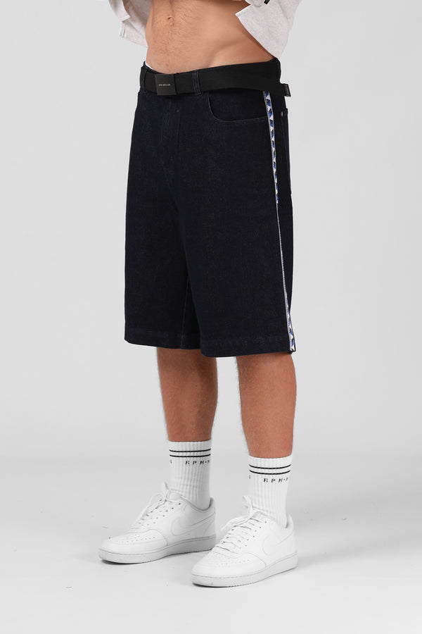 Tape Denim Short  - Deep Navy