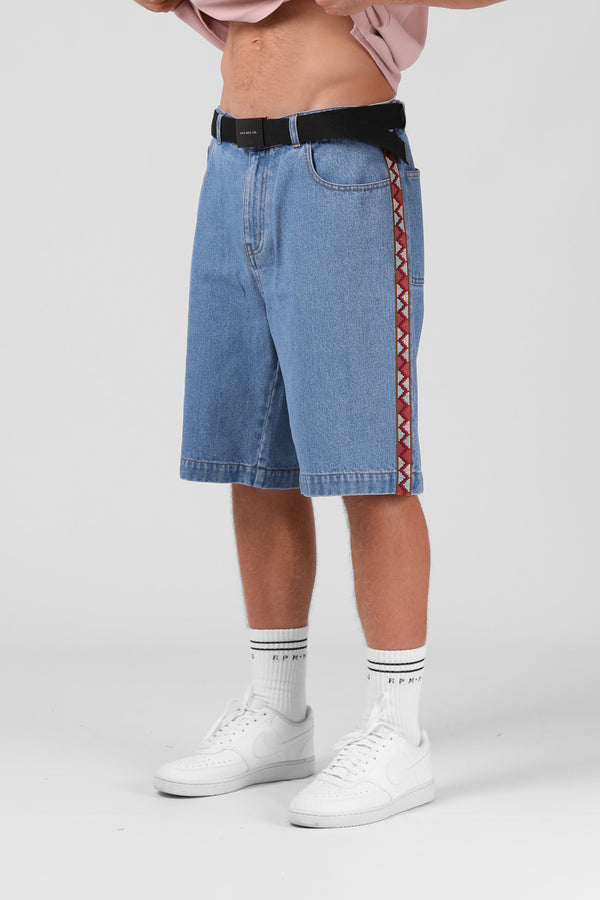 Tape Denim Short  - Classic Blue