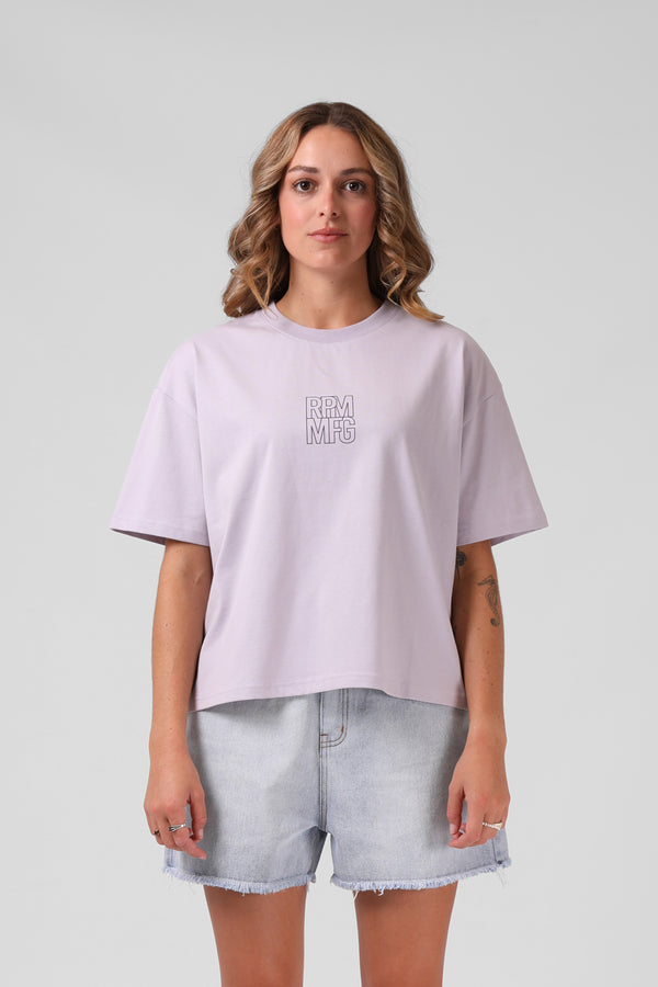 Square Tee - Faded Lilac