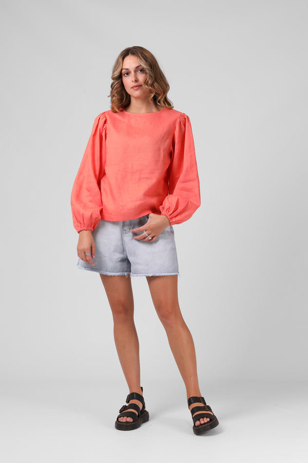 Lola Top - Washed Coral