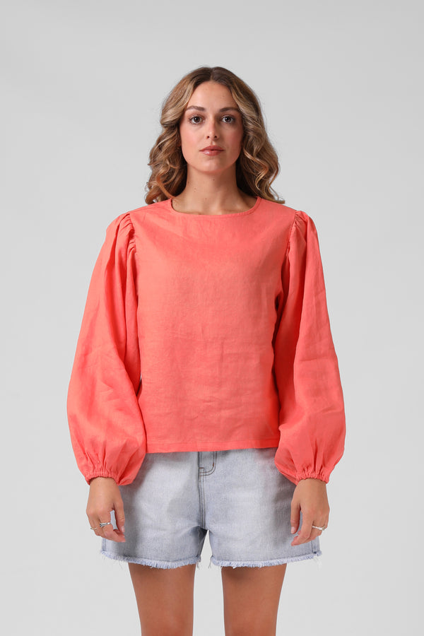 Lola Top - Washed Coral