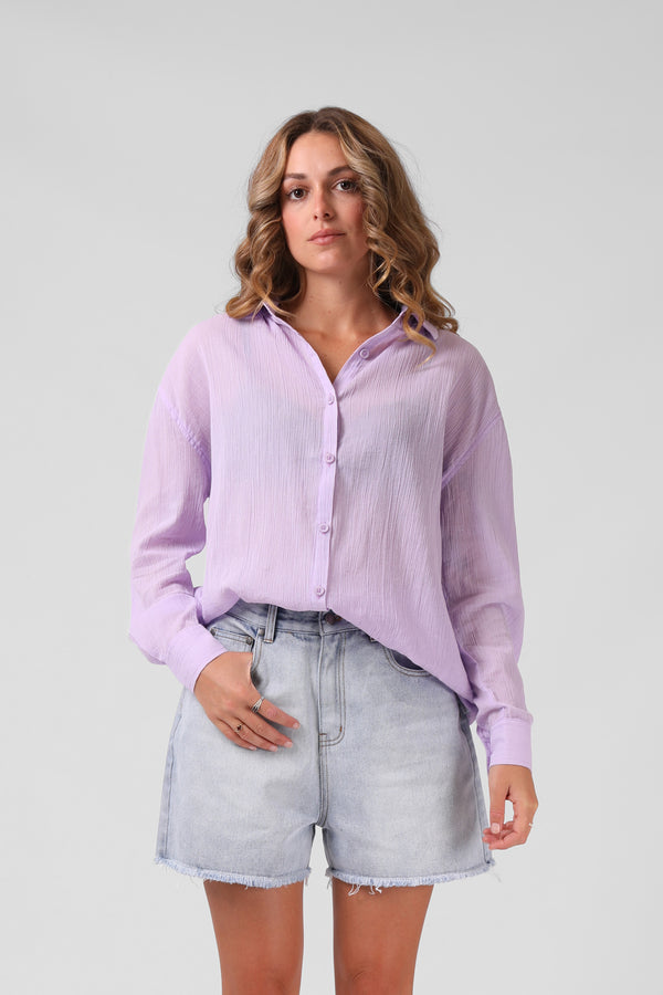 Havana Shirt - Pastel Lilac