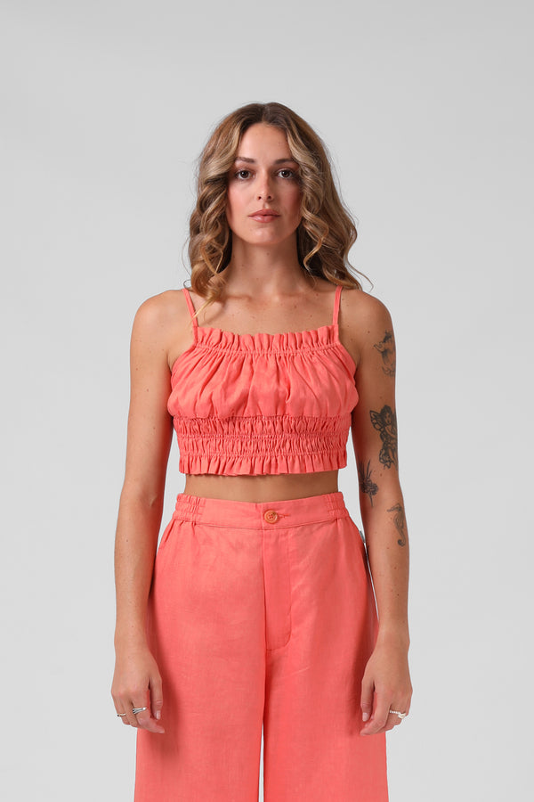 Shell Crop - Washed Coral