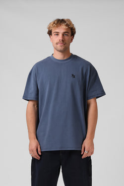 V2 Sanded OS Tee - Navy Wash