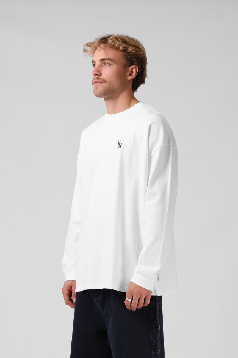 V2 Sanded L/S Tee - White