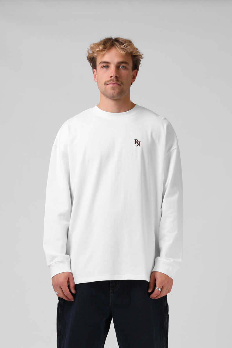 V2 Sanded L/S Tee - White