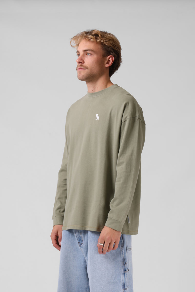 V2 Sanded L/S Tee - Sage