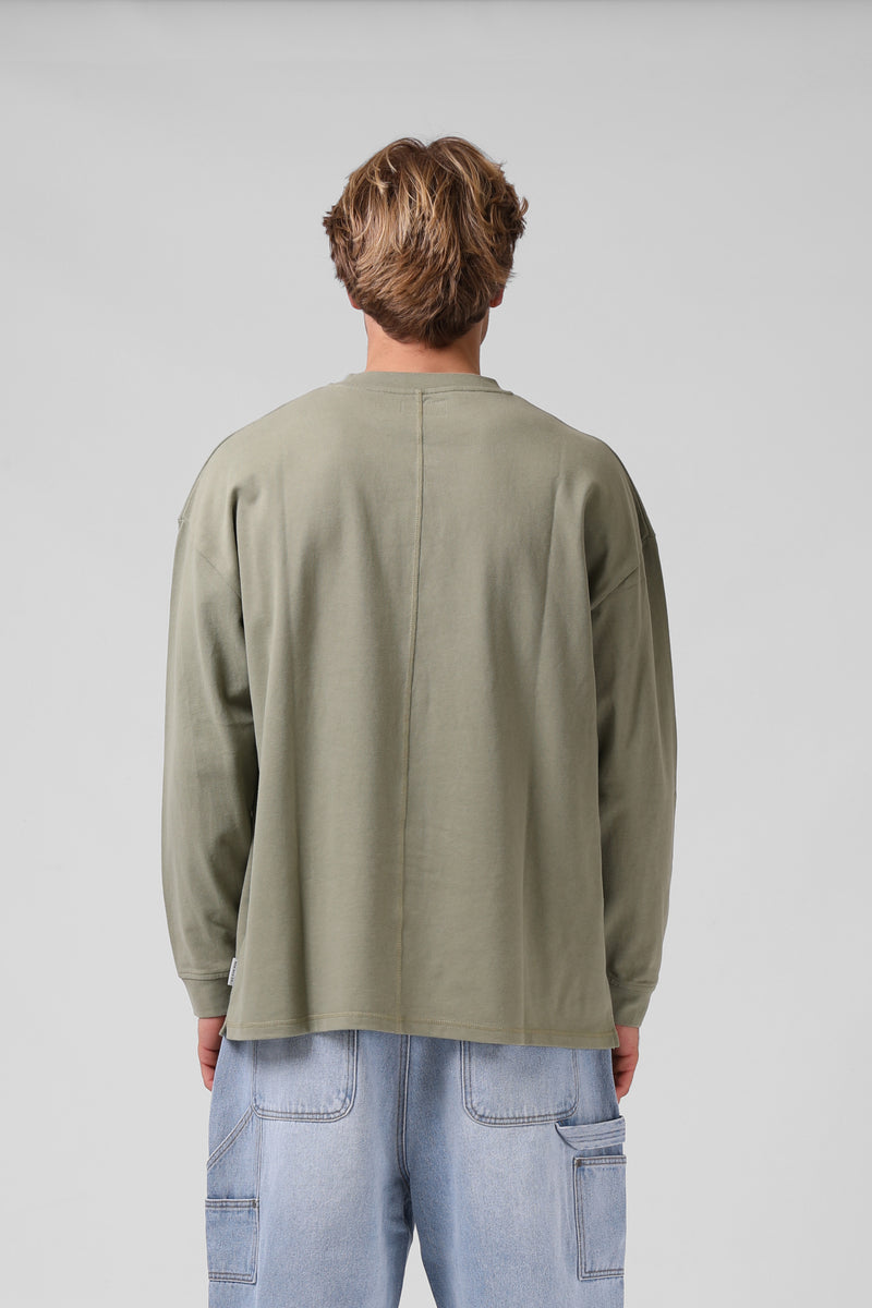 V2 Sanded L/S Tee - Sage