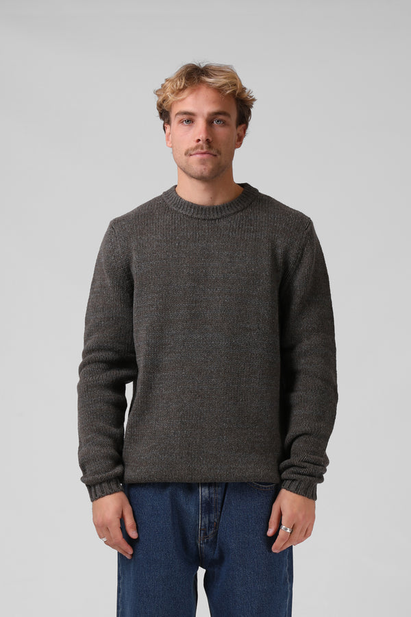 Irish Sailor Knit - Khaki Marl