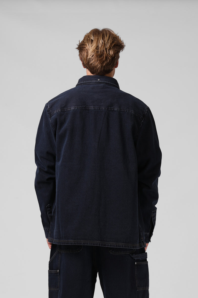 Denim Shacket  - DD Blue