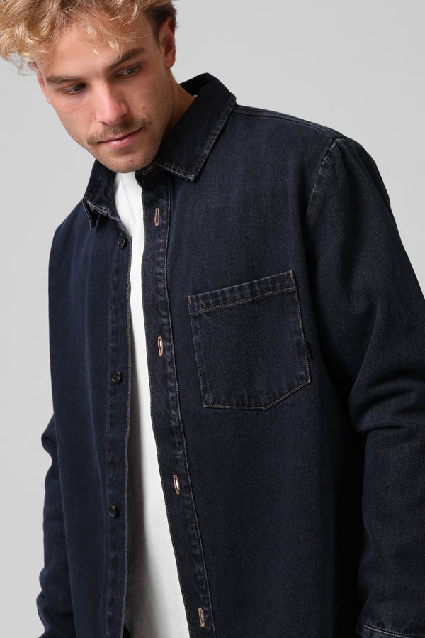 Denim Shacket  - DD Blue