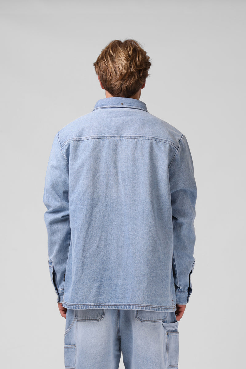 Denim Shacket  - Lt. Vintage Wash