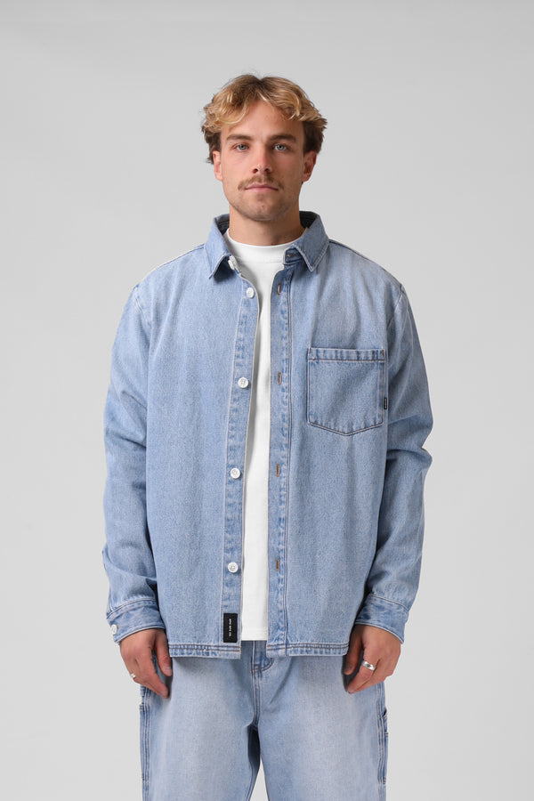 Denim Shacket  - Lt. Vintage Wash