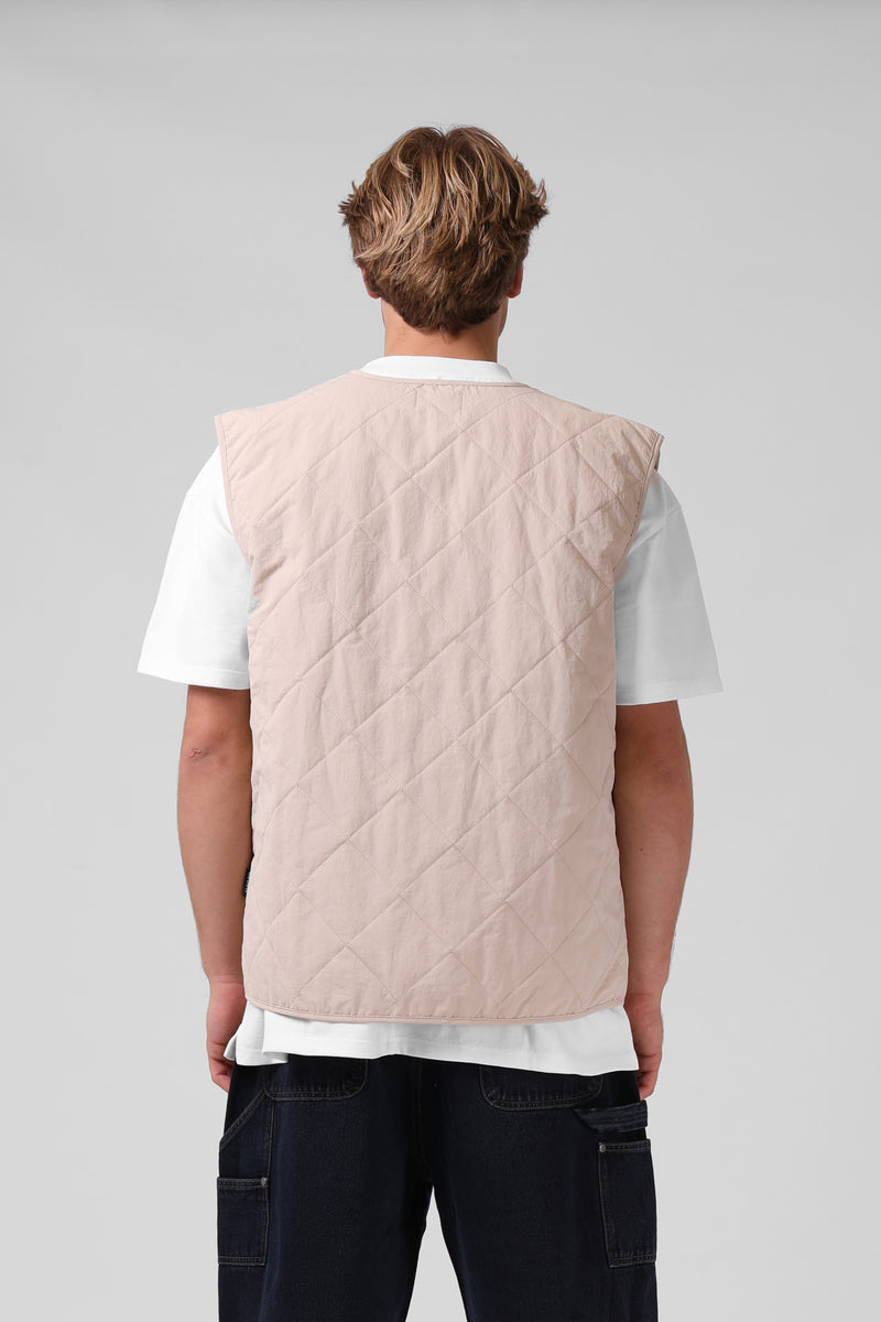 Quilted Vest - Sand