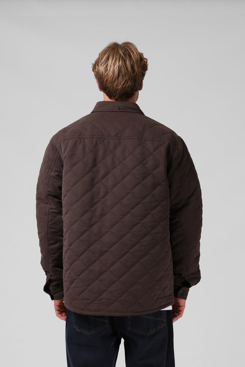 Quilted Jacket - Chocolate