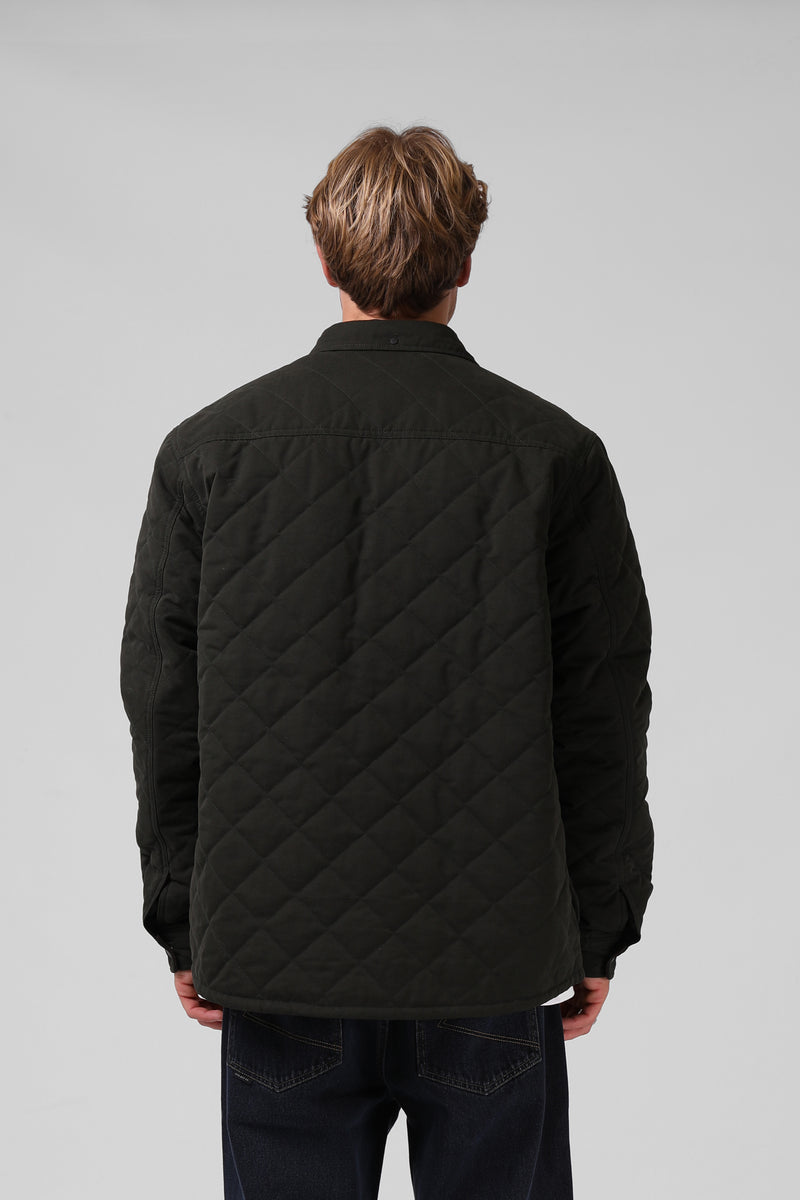 Quilted Jacket - Dk Olive