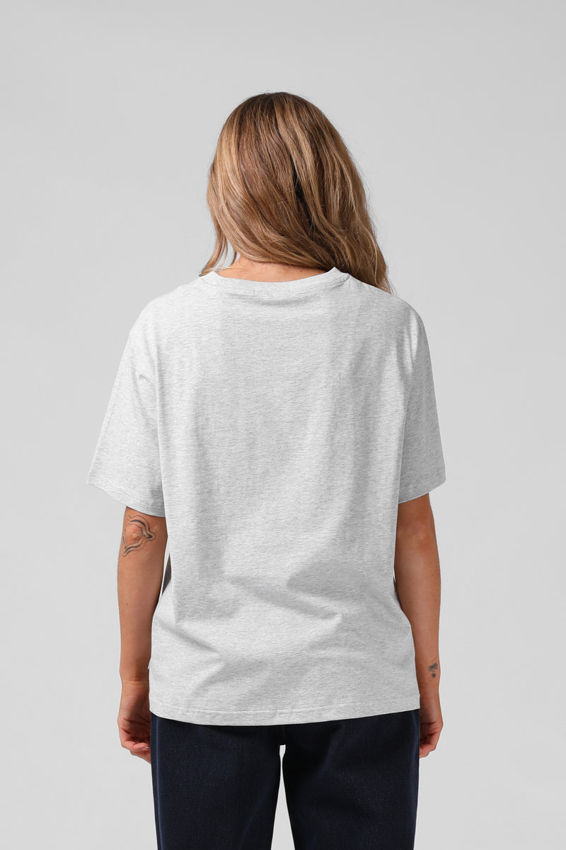 Link Tee - White Marl