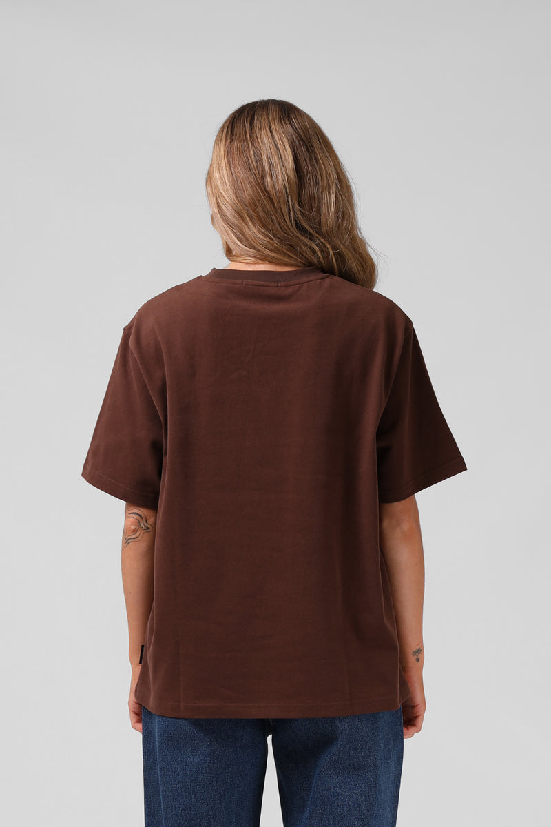 OS Sanded Tee - Chocolate