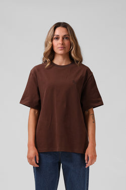 OS Sanded Tee - Chocolate