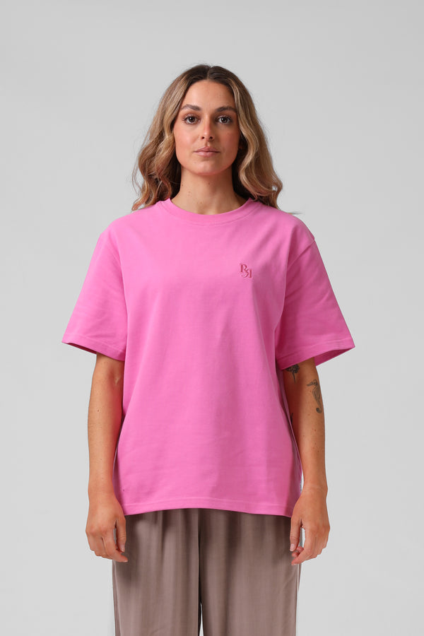 OS Sanded Tee - Hot Pink