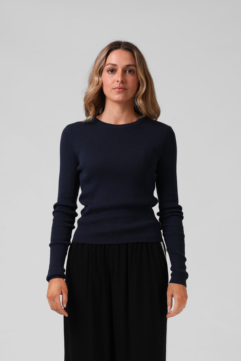 Knitted L/S  - Navy