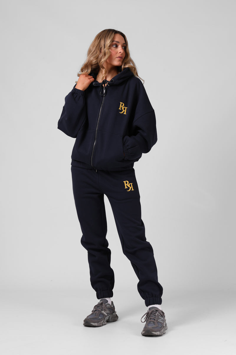 Binate Zip Thru  - Navy