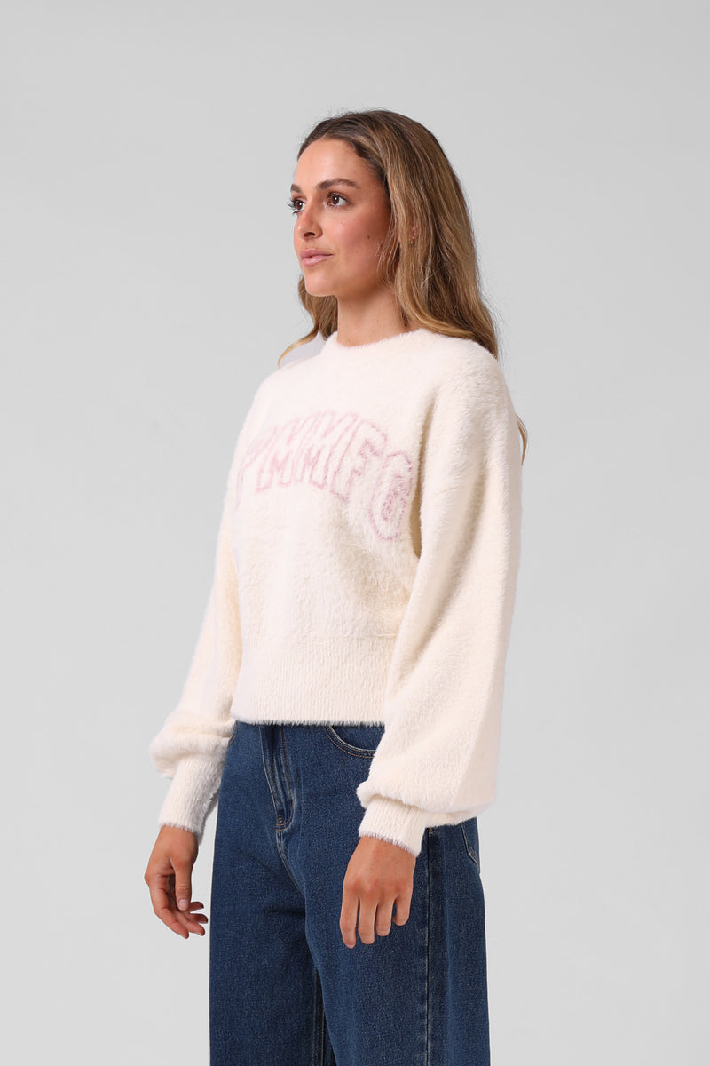 Bella Fluffy Knit - Cream