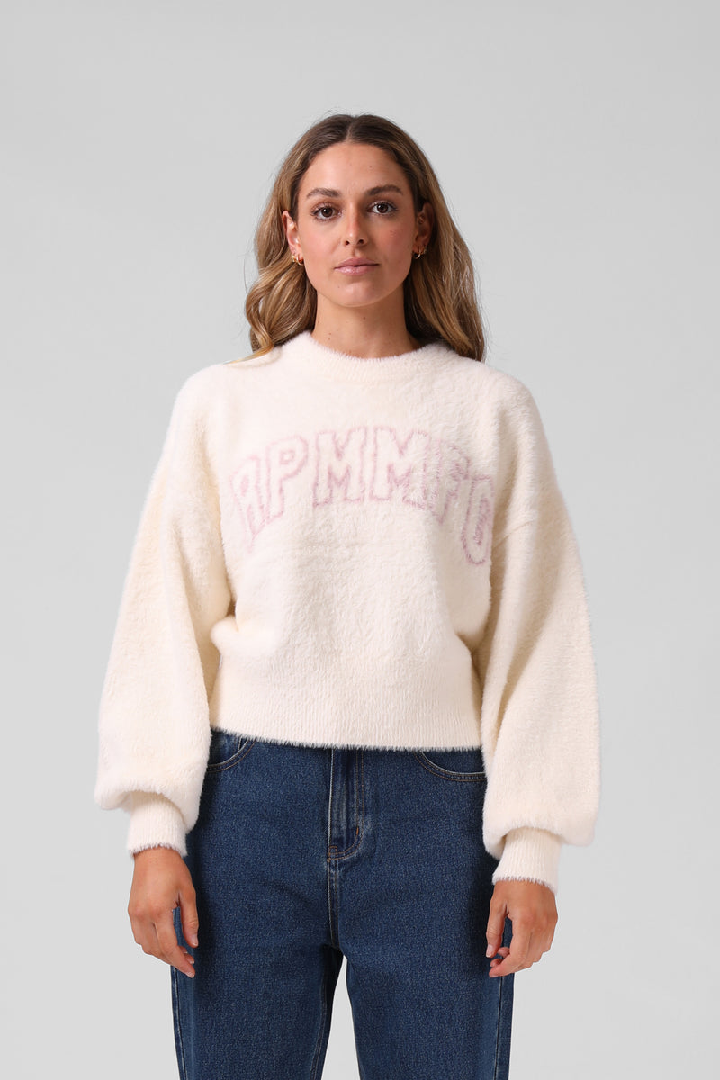 Bella Fluffy Knit - Cream